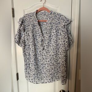 Timber Brooke SS Tie Front Blouse XL